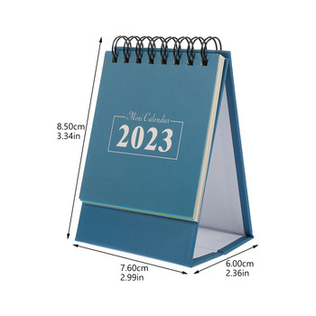 2023 Mini Desk Calendar Small Memo Notebook Miniture Decoration Scheduler Planner Home Decorative Desktop Office