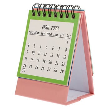 2023 Mini Desk Calendar Small Memo Notebook Miniture Decoration Scheduler Planner Home Decorative Desktop Office