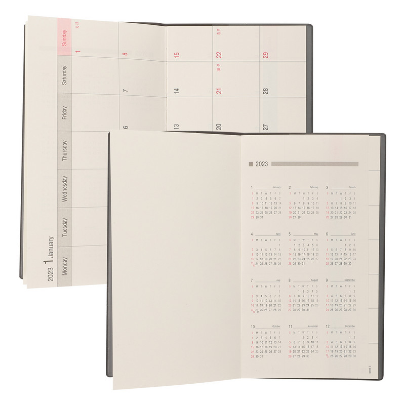 2 kom. Školska skupna džepna bilježnica Ženski planer Bilježnica 2023 Raspored Bilježnice Skupna količina za planiranje rasporeda u školi