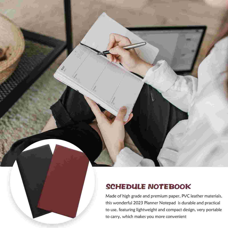 2 kom. Školska skupna džepna bilježnica Ženski planer Bilježnica 2023 Raspored Bilježnice Skupna količina za planiranje rasporeda u školi