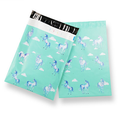 10 bucăți 10x13 inch imprimat Poly Mailer 25,4x33 cm Tote colorate Mix Pattern Poly Mailer Plicuri cu autosigilare Genți de transport poștal