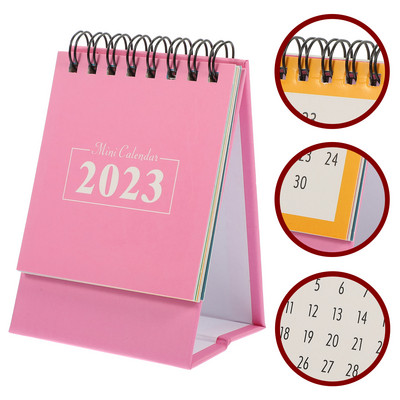 2023 Mini Desk Calendar Memo Notebook Decorative Desktop Small Schedule Planner Office