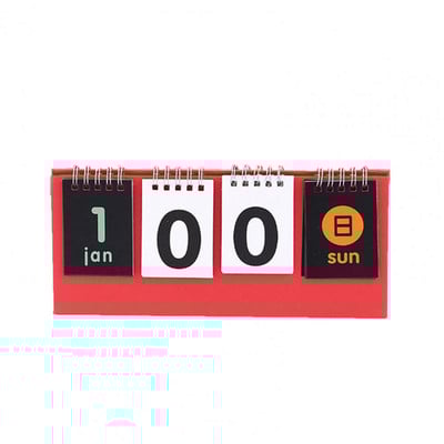 Mini kalendar s odbrojavanjem Prijenosni podebljani papir Prozirni ispis Home Decor Stolni kalendar Podsjetnik Stolni kalendar