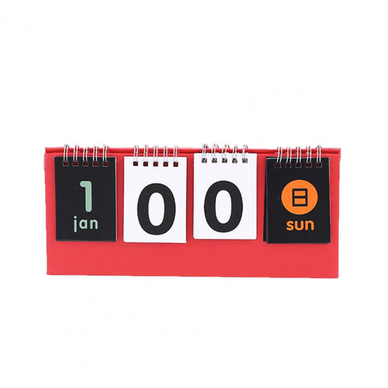 Mini kalendar s odbrojavanjem Prijenosni podebljani papir Prozirni ispis Home Decor Stolni kalendar Podsjetnik Stolni kalendar