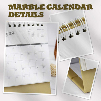 Календар за 2023 г. Училищна хартия Месечно разписание Декорация за планиране на маса
