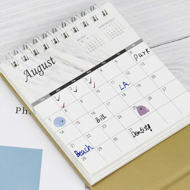 2023 m. kalendoriaus mokyklos popierinis mėnesio tvarkaraščio lentelės planavimo priemonės dekoravimas