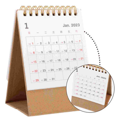 2023 m. stalinis kalendorius namų mažas 2022–2023 m. staliniai ornamentai biuro reikmenų ritinių kalendoriai