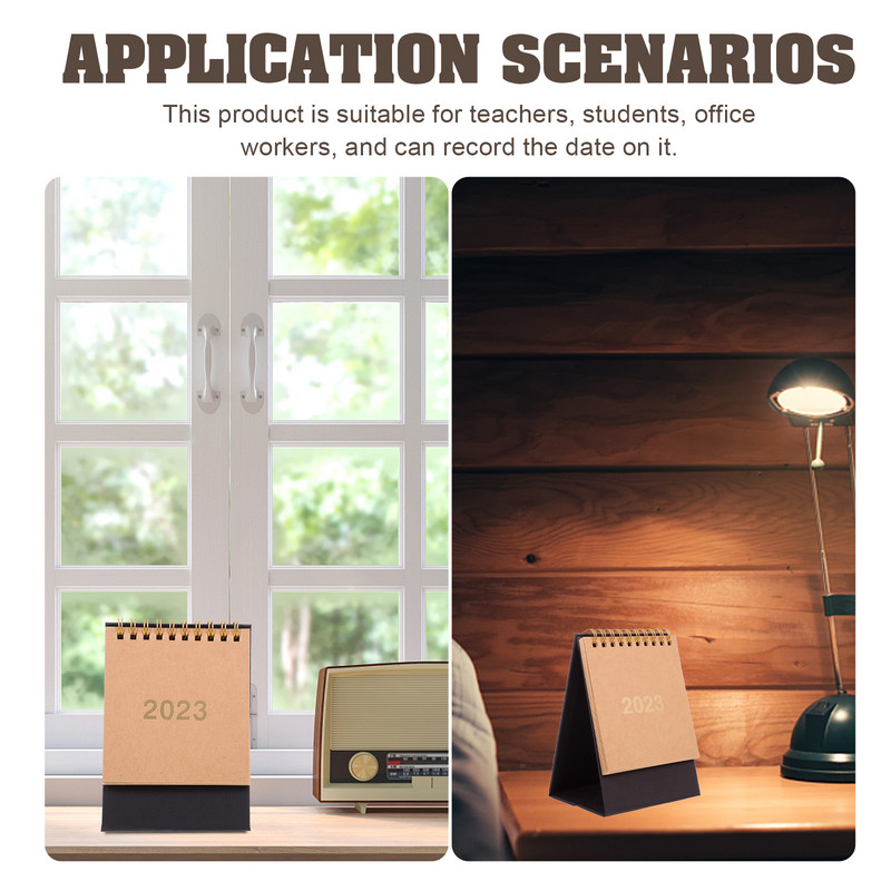 2023 m. stalinis kalendorius namų mažas 2022–2023 m. staliniai ornamentai biuro reikmenų ritinių kalendoriai