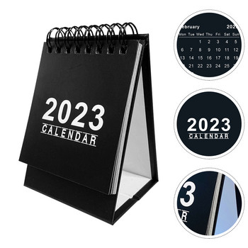 Мини настолен календар 2023 г. Офис консумативи Малък тефтер Обикновена бележка Настолен хартиен планер за студенти
