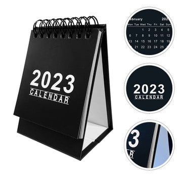 Mini Desk Calendar 2023 Αναλώσιμα γραφείου Μικρό σημειωματάριο Απλό σημείωμα Desktop Paper Student Planner