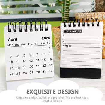 Mini Desk Calendar 2023 Αναλώσιμα γραφείου Μικρό σημειωματάριο Απλό σημείωμα Desktop Paper Student Planner