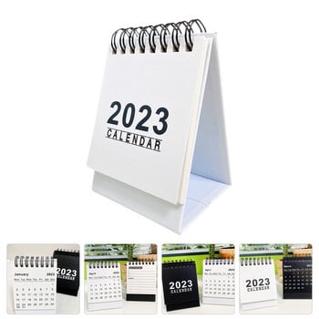 Mini Desk Calendar 2023 Αναλώσιμα γραφείου Μικρό σημειωματάριο Απλό σημείωμα Desktop Paper Student Planner