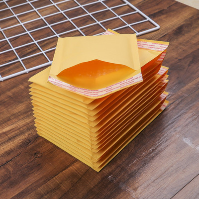 20 kom/lot Kraft papir Žute poštanske vrećice Bubble Wrap 15*18+4cm omotnica pakiranje torba za dostavu vodootporna za pakiranje odjeće