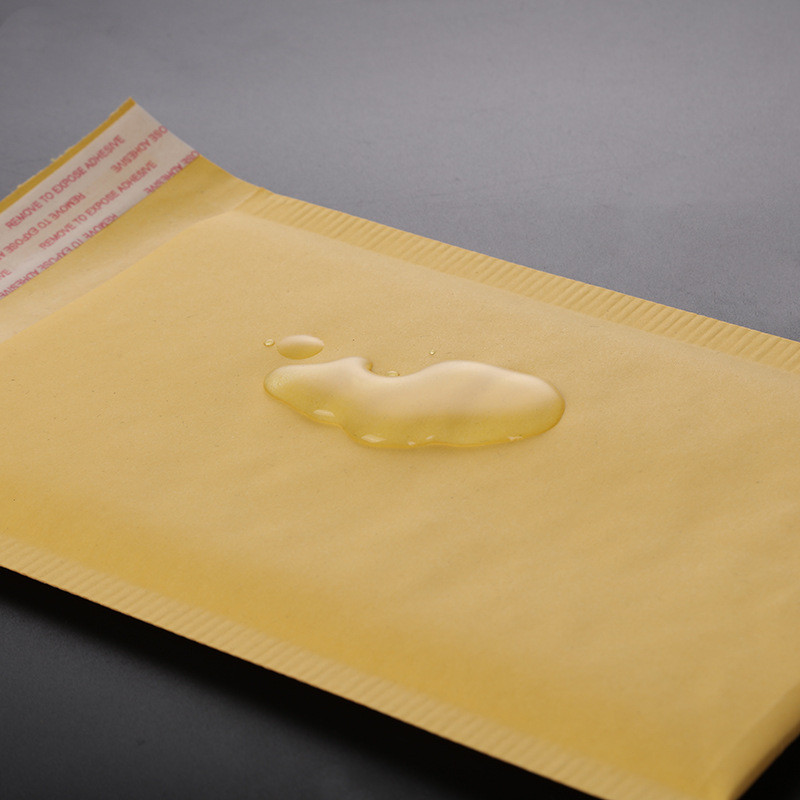 20 bucăți/lot hârtie kraft pungi galbene pentru corespondență folie cu bule 15*18 + 4 cm plic ambalare sac de livrare impermeabil pentru ambalarea hainelor