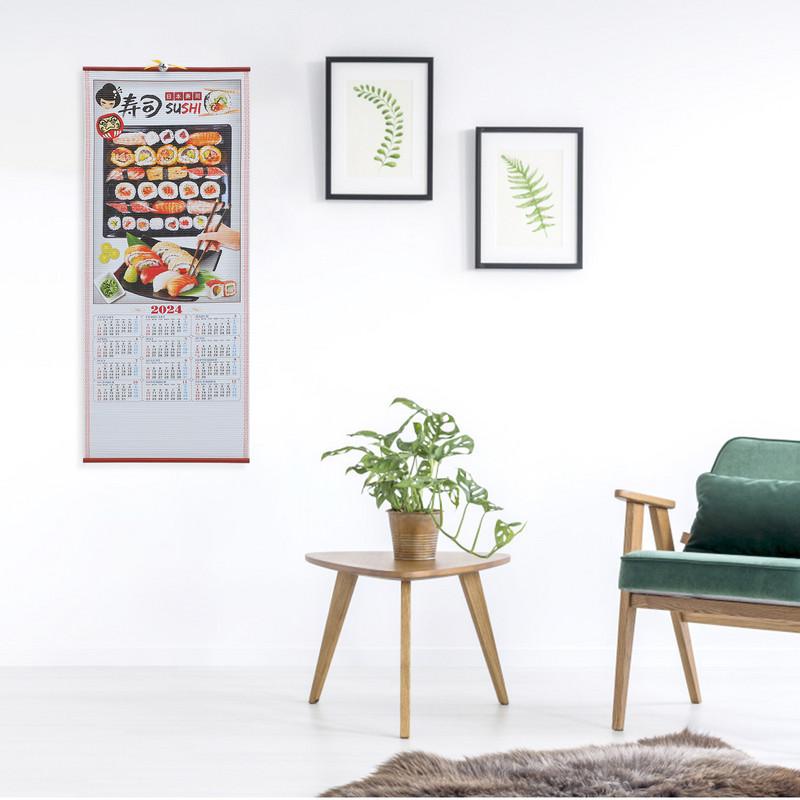 Lunarni novogodišnji kalendar Zidni novogodišnji festivalski zidni kalendar Lunarni kalendar za 2024. Veliki zidni kalendar za 2024. za spavaću sobu restorana