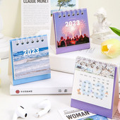 2023 Νέο Ημερολόγιο Μίνι φορητό σχολικά είδη γραφείου Ημερολόγιο γραφείου Ημερολόγιο Μηνιαίο χρονοδιάγραμμα Planner Desk Decor Record