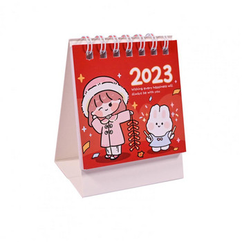 Настолен календар Атрактивен цветен анимационен дизайн 2023 Стоящ флип настолен календар за домашен календар Настолен календар