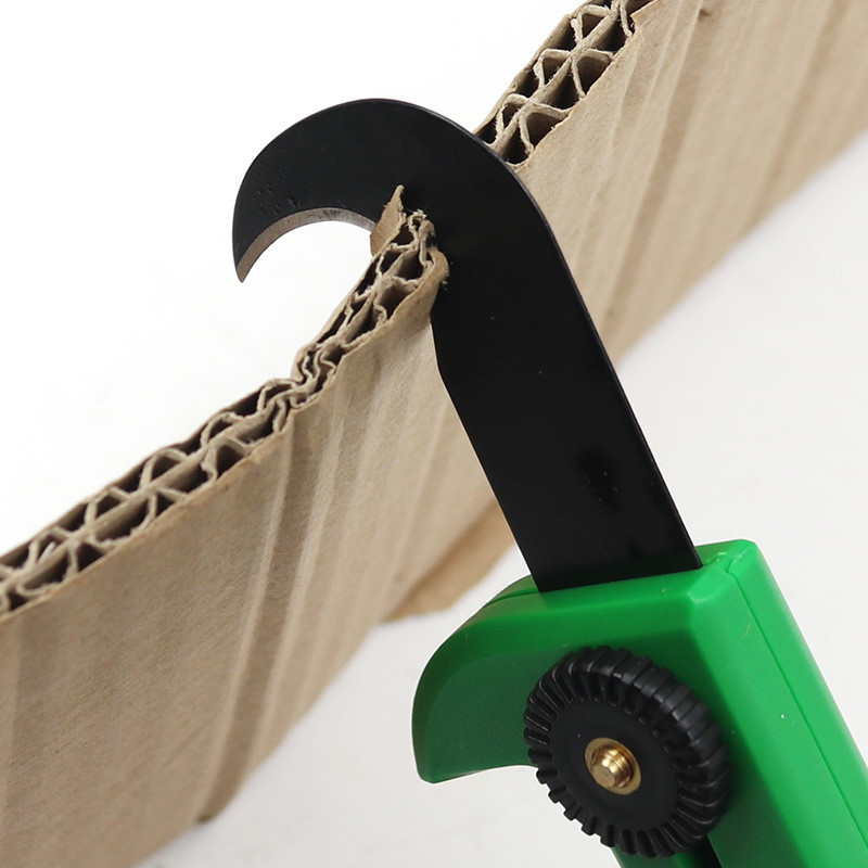 Cuțit cu cârlig Cuțit portabil pentru împingere rapidă a pachetului Cuțit utilitar Cuțit multifuncțional Breloc Lamă cu cârlig Instrument de tăiere ascuțit