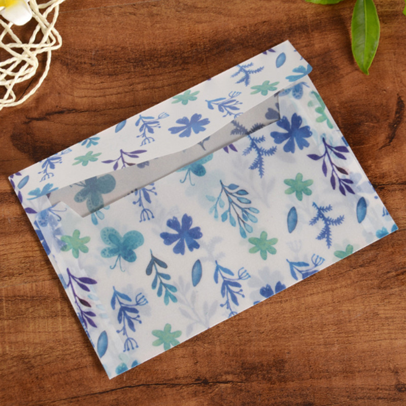 10 kom/lot 12,5*17,5 prozirna omotnica poseban papir sa sumpornom kiselinom s ispisom u boji omotnica svježa omotnica Školski pribor