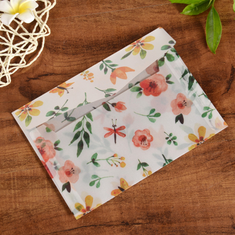 10 kom/lot 12,5*17,5 prozirna omotnica poseban papir sa sumpornom kiselinom s ispisom u boji omotnica svježa omotnica Školski pribor