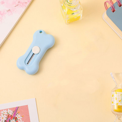 1 gabalas Lytwtw's Kawaii Mini Pocket Bone INS Utility Knife Box Peilis Popieriaus pjaustytuvas Amatų vyniojimo raštinės reikmenys