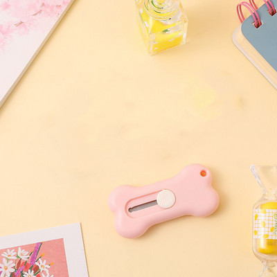 1 gabalas Lytwtw's Kawaii Mini Pocket Bone INS Utility Knife Box Peilis Popieriaus pjaustytuvas Amatų vyniojimo raštinės reikmenys