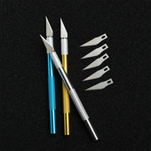 Rezač za graviranje s 5 komada zamjenjivih oštrica za PCB tiskanu ploču, foliju za mobilni telefon, rezanje papira za tapete foliju za prozore