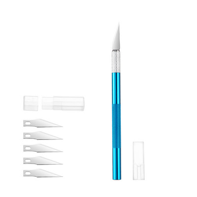 Rezač za graviranje s 5 komada zamjenjivih oštrica za PCB tiskanu ploču, foliju za mobilni telefon, rezanje papira za tapete foliju za prozore