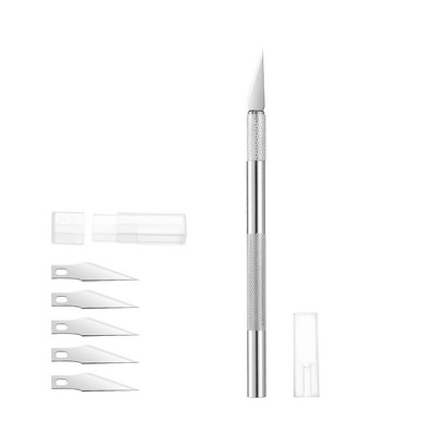 Rezač za graviranje s 5 komada zamjenjivih oštrica za PCB tiskanu ploču, foliju za mobilni telefon, rezanje papira za tapete foliju za prozore
