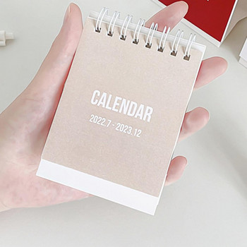Календар Декоративен Устойчив на разкъсване Дневен график 2023 Прост настолен дневник Мини месечен календар Настолен календар за офис