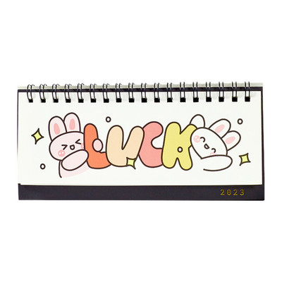2023 Desk Calendar Desk Calendar Desktop Paper Calendar 2022- 2023 Cartoon Calendar for Home Office