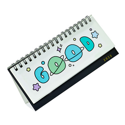 2023 Desk Calendar Desk Calendar Desktop Paper Calendar 2022- 2023 Cartoon Calendar for Home Office