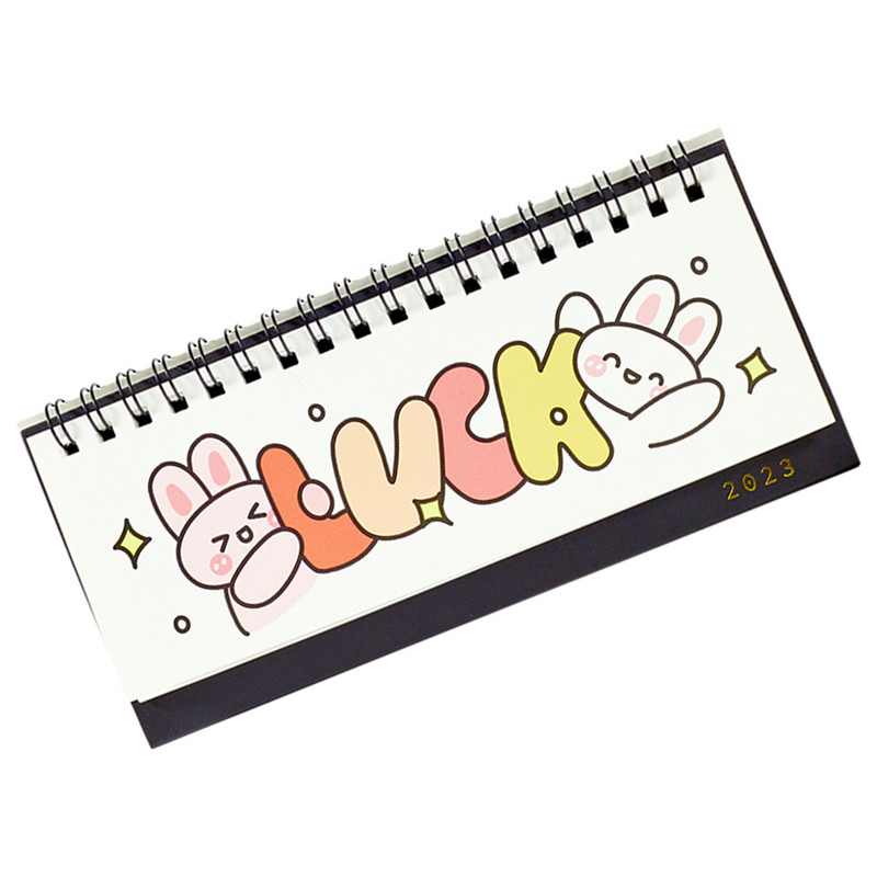 2023 Desk Calendar Desk Calendar Desktop Paper Calendar 2022- 2023 Cartoon Calendar for Home Office