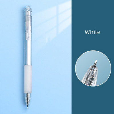 1 vnt Click Type Peilis rašiklis, nešiojamasis peilis, popieriaus pjaustyklės atidarytuvas, skirtas vokų dienoraščio pjaustymui, drožybai, rankdarbiams, rašikliu A6898