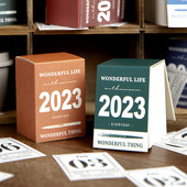 Jednostavan mini stolni kalendar 2023 Dnevni planer Poslovni pribor Stolni planer za uredsku školu