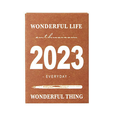 Jednostavan mini stolni kalendar 2023 Dnevni planer Poslovni pribor Stolni planer za uredsku školu