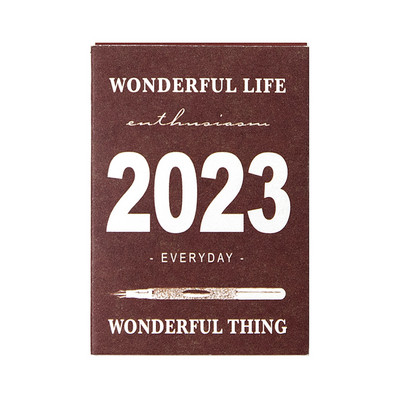 Jednostavan mini stolni kalendar 2023 Dnevni planer Poslovni pribor Stolni planer za uredsku školu