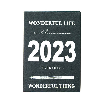 Jednostavan mini stolni kalendar 2023 Dnevni planer Poslovni pribor Stolni planer za uredsku školu