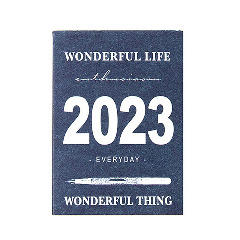 Jednostavan mini stolni kalendar 2023 Dnevni planer Poslovni pribor Stolni planer za uredsku školu