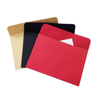 10pcs/Lot Crveni Crni Kraft Papir Kuverta Dopisnica Razglednica Šareni Kraft