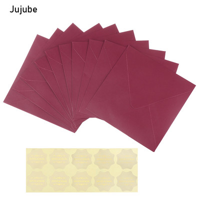 10 vnt./siūlė Spalvingi vokai Popierius Retro Tušti Mini Popieriniai Vokeliai Vestuvių Vakarėlis Kvietimas Sveikinimo atvirukai Dovanų Kvadratinis vokas