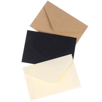 20 ΤΕΜ Classical White Black Kraft Blank Mini Paper Window Φάκελοι Προσκλητήριο γάμου Φάκελος δώρου