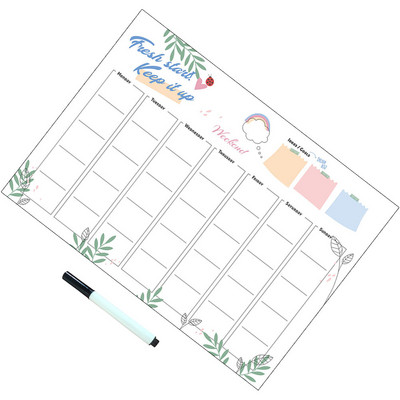 Zidni kalendar za suho brisanje Kalendar za suho brisanje Zidni kalendar s bijelom pločom Magnetski kalendar Fridge Magnet Kalendar za hladnjak