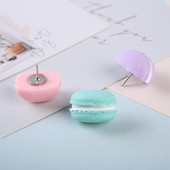 MOGII Rechizite școlare și de birou Ace de papetărie creative Ace de împingere în formă de macaron Chinte decorative drăguțe pentru tablă de plută