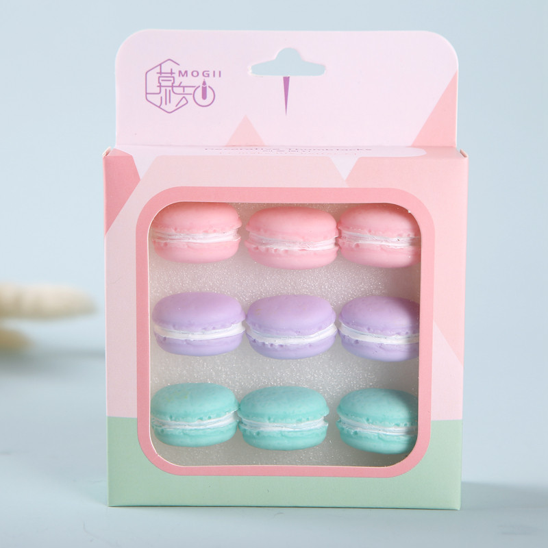 MOGII Rechizite școlare și de birou Ace de papetărie creative Ace de împingere în formă de macaron Chinte decorative drăguțe pentru tablă de plută