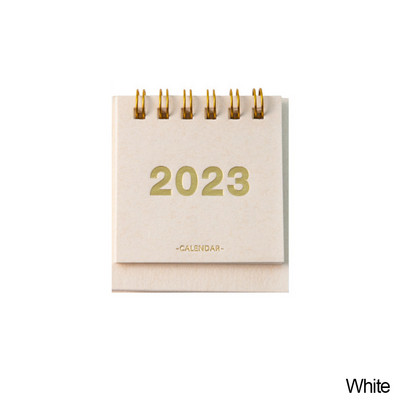 1PC Paprastas INS Style Retro 2023 kalendorius Kūrybinis planuotojas Dekoravimo stalo kalendorius Paprastas stalinis dienoraštis Mokyklos biuro reikmenys