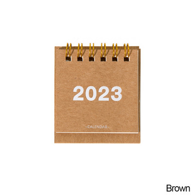 1PC Paprastas INS Style Retro 2023 kalendorius Kūrybinis planuotojas Dekoravimo stalo kalendorius Paprastas stalinis dienoraštis Mokyklos biuro reikmenys