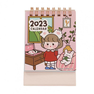 Stolni kalendar Prijenosni prijenosni ukrasni 2023 Stojeći stolni kalendar za Office 2023 kalendar Mini kalendar