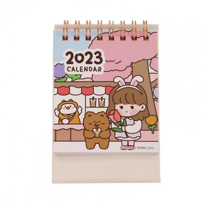 Stolni kalendar Prijenosni prijenosni ukrasni 2023 Stojeći stolni kalendar za Office 2023 kalendar Mini kalendar
