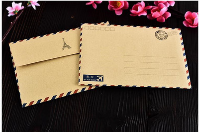 Coloffice 10PCS/Lot Velika razglednica Pismo Tiskanica Papirna kraft omotnica Vintage novčanik omotnica Za studente Školski uredski dar